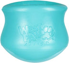 WEST PAW Zogoflex Toppl Interactive Treat Dispensing Puzzle Dog Toy for Mental Stimulation & Enrichment-Holds Kibble & Treats-Lickable, Freezable & Dishwasher Safe-Made in USA-Small-Teal