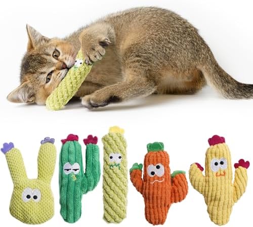Cactus Catnip Toys, 100% Pure Organic Catnip-Filled Toys Without Cotton by Unknown