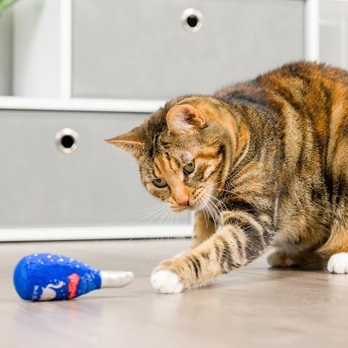 Huxley & Kent Plush Cat Toy - Hanukkah Interactive Catnip Toy for Cats & Kittens - Soft with Crinkle & Catnip - Fun Indoor Play - Jelly Roll & Meowchewitz 2pk - Image 4