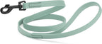 Dogline Biothane Waterproof Dog Leash Strong Coated Nylon Webbing with Black Hardware Odor-Proof Easy to Clean High Performance for Small or Large Dogs Made in USA 4 or 6 ft Lead, Sage Green