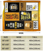 Beer Blanket Wheat Beer Throw Blankets Stuff Cozy Flannel Fleece Soft Plush Fuzzy Warm Lightweight Bedding Gifts for Women Girls Kids 80"X60" - Image 6