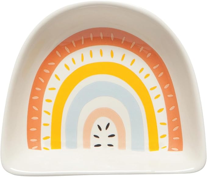 Jubilee Stoneware Pinch Bowls, Rainbows