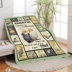 Parrot Bird Throw Blanket Cute Cockatiel Stuff Gifts for Kids Girls Boys Adults Women Men Soft Cozy Warm Plush Fluffy Fuzzy Fleece Blanket Decor 40''X50'' - Image 5