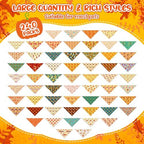 Geyoga 240 Pcs Fall Dog Bandanas Bulk, Thanksgiving Pet Bandanas - Image 3