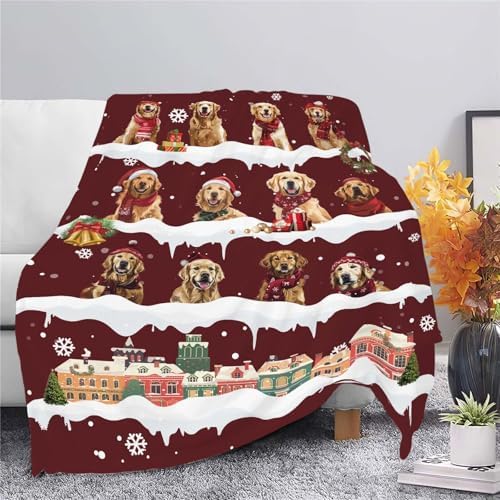 Golden Retriever Throw Blanket Golden Retriever Dog Christmas Stuff Gifts for Kids Girls Boys Adults Women Man Soft Cozy Warm Plush Fluffy Fuzzy Fleece Blanket Decor 40''X50'' - Image 4