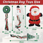 4 Pack Christmas Dog Toys, Christmas Squeaky Dog Toys Gifts for Large Medium Small Puppy,Dog Chew Toys,Christma Dogs Toys Gift - Image 2