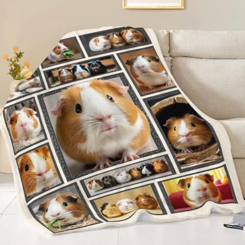 Guinea Pig Blanket Cute Guinea Pig Throw Stuff Gifts 80"x60" - Image 3