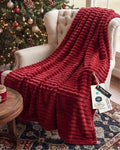 Bedsure Soft Red Throw Blanket for Couch Decor Gifts 50"x60" by BEDSURE