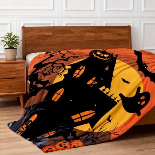 Cute Halloween Blankets for Kids/Adults, Spooky Blanket for Boy/Girls/Toddler, Throw Blanket for Couch 40"x 60" - Image 6