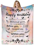 COMFAR Happy Birthday Gifts for Women, Unique Birthday Decorations, for Her 50" x 60" by COMFAR
