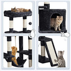 Yaheetech 63in Sturdy Large Cat Tree for Indoor Heavy Cats, Tall Tower - Image 3