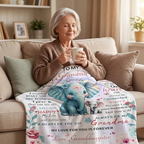Grandma Birthday Gifts, Grandma Blanket 40"x60" - Image 4
