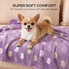 Luciphia 3 Pack Soft Fleece Dog Blankets for Medium Dogs Puppy Cats,30"x20" - Image 3