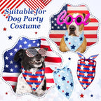 Preboun 50 Pcs Patriotic Dog Bandanas Bulk 4th of July Bandanas for Dogs Triangle Kerchief Scarf Set for Pets Independence Day Costume Photo Props Accessories Pet Shops, 25 Styles(31.5 x 21.7 x 21.7) - Image 4