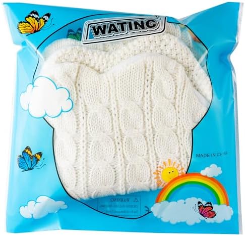 WATINC Pet Paw Christmas Stockings - 3 Pack Large Paw Shape Stocking with Tassel, Pet Dog Cat Knit White Christmas Hanging Socks for Xmas Eve Party Holiday Fireplace Tree Gift Decoration - Image 7
