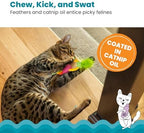 Catstages Dental Pineapple Soothing Coated Catnip Teether Cat Toy, 6.2" - Image 4