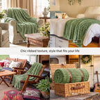 Bedsure Soft Reseda Green Throw Blanket for Couch Decor Gifts 50"x60" - Image 4