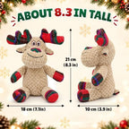 Christmas Dog Toys, Interactive Plush Reindeer Squeaky Toy for Dogs - Image 5
