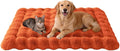 SOMAHE Plush Dog Bed Mat, Machine Washable, Large 35x27 Vibrant Orange | Machine Washable + Non-Slip Paw Bottom: plush dog mat stays fluffy and helps reduce sliding on indoor floors.