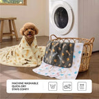 LINENLUX Dog Blankets 3-Pack, Super Soft Fluffy Fleece Pet Throw Warm - Image 4