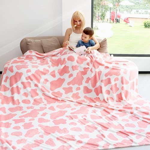 Pink Blanket, Queen/Full Size, 90"x90" by IMUKU