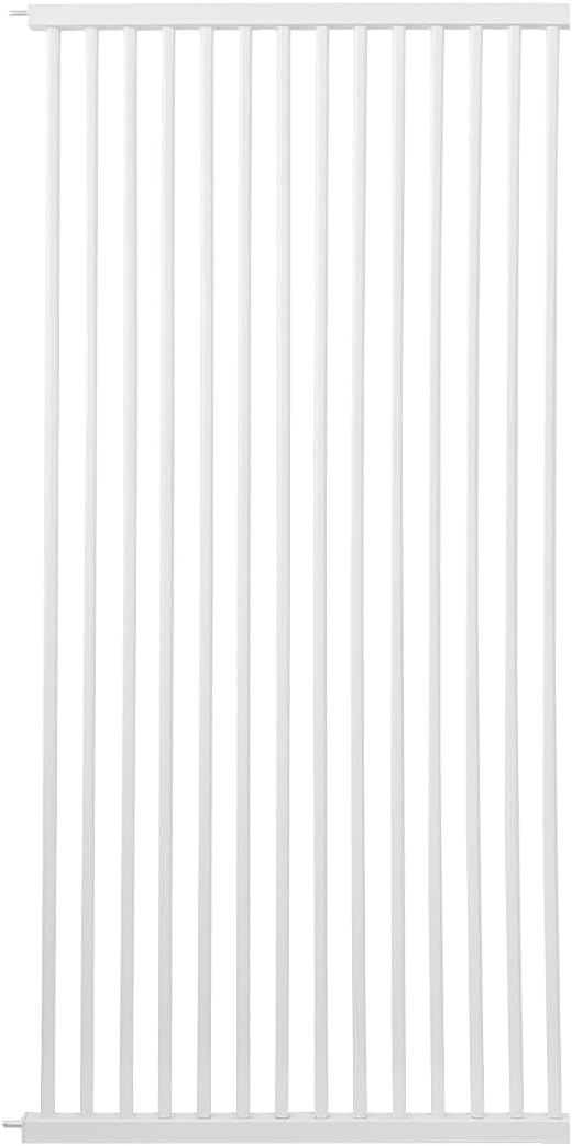 Lumizone Extra Tall Cat Gate Extension Kit 55.12" High 29.52" Wide White | Tall Pet Gate Dog Gate for Doorway Hallway Stairs Pressure Mounted Extra Wide 1.37" Gap No Drilling