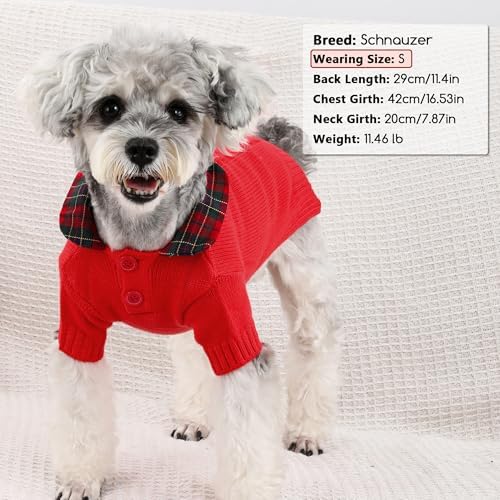 Dog Snowman Santa Sweater (Small, Polo) - Image 4