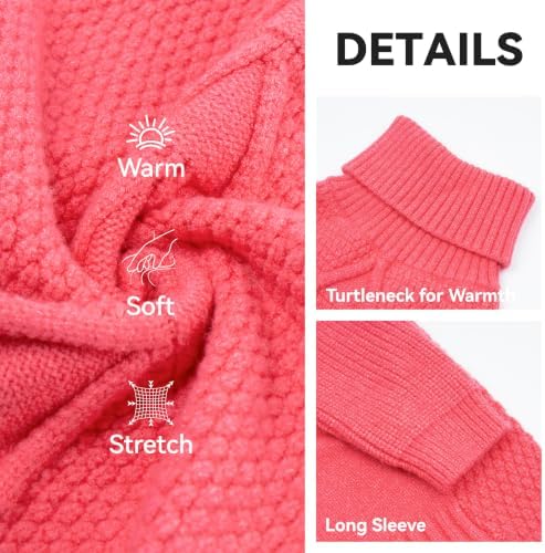 cyeollo Dog Sweaters for Small Dogs, Warm Knit Pullover with Long Sleeve - Image 3
