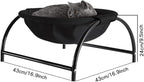 JUNSPOW Cat Bed Dog Bed Pet Hammock Bed Cat Sleeping Cat Supplies Pet Supplies Whole Wash Stable, Detachable & Breathable Easy Assembly Indoors Outdoors, 16.9 in x 16.9 in x 9.5 in