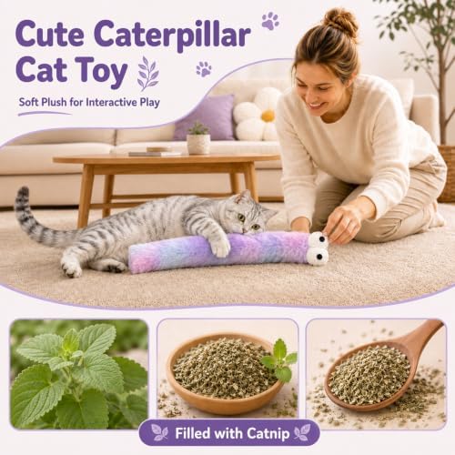 Ysenchan Cat Kicker Toy, Catnip Plush Toy for Indoor Cats, Interactive Play - Image 5