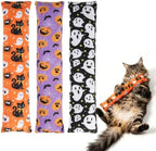 KOOLTAIL Cat Catnip Toys for Halloween, 3 Pack Durable Soft Kicker Toy Filled with Natural Catnip, Interactive Bite Resistant Chew Teeth Cleaning Gift for Indoor Cats Kitten by KOOLTAIL
