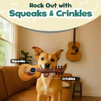 PUPROAR Guitar Dog Toy, Funny Plush Squeaky Puppy Gift, A Birthday Dog Toy & Unique Present for Small, Medium & Large Breeds - Image 3