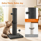 Carpet Cat Scratching Post Heavy Duty for Indoor Large Cats, DGRY - Image 5