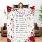 Retirement Blanket Gifts for Women, Farewell Gifts for Coworkers by AISDE
