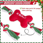 PUPTECK Christmas Dog Squeaky Chew Toys 3 Pack - Image 5