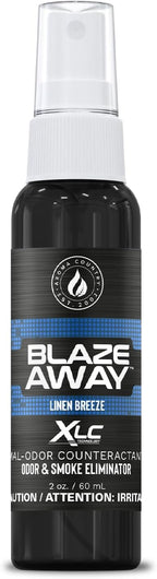 Blaze Away Linen Breeze Odor Eliminator Spray (2 Fl Oz) | Commercial Air Freshener • Professional-Strength • Long-Lasting • for Smoke, Pet, Bathroom, Vehicle, Hotel & Commercial Space