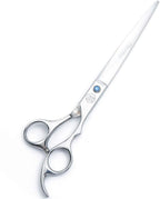 Moontay 8" Professional Dog Grooming Scissors Set of 5 with Pet Comb & Bag | Pet Grooming Chunkers Shears for Dog, Curved Dog Grooming Scissors, Thinning Shears for Dog with Grooming Comb, Silver