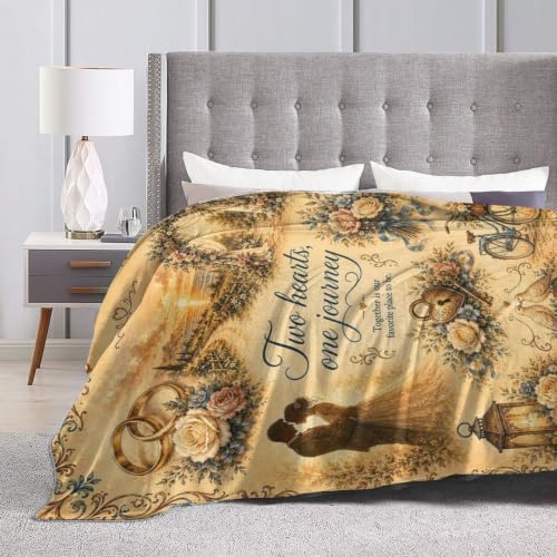 Wedding Couple Blanket Romantic Love Throw Stuff Gifts 60"x50" - Image 7