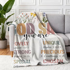 COMFAR Christian Gifts for Women Faith, Inspirational/Religious/Spiritual Gifts for Adults, Soft Throw Blankets for Women/Men, Personalized Blankets for Adults 40"x 50" - Image 2