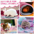 Reginary 4 Pcs Guinea Pig Fleece Cage Liners, Tie Dye, 12 x 12 Inch - Image 4