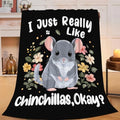 Chinchilla Blanket for Girls Women Boys Men Adults Kids Soft Cozy Fleece Chinchilla Throw Blankets Gifts Warm Flannel Plush Lightweight Decor for Couch Bed Sofa 60"X50" by Unknown