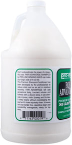 Chris Christensen Pro-Line Fair Advantage Shampoo & Conditioner - Premium Volumizing Shampoo for Dogs - Build Body While Providing Moisture - Anti Static Formula - 2 in 1 Shampoo & Conditioner-Gallon