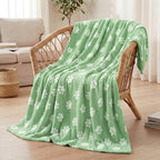 Horaldaily Green Dog Paw Shape 3D Textured Throw Blanket 60x80 - Image 2
