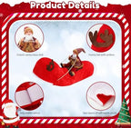 BWOGUE Santa Dog Costume, Dog Christmas Outfit, Santa Rider Costume XL Size - Image 3