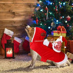 BWOGUE Santa Dog Costume, Dog Christmas Outfit, Santa Claus Riding, XL Size - Image 4