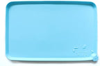 Hoki Found L Silicone Pet Food Mats - Non Slip Dog Cat Bowl Placemats - Waterproof Dog Cat Food Mats for Carpet - Arctic
