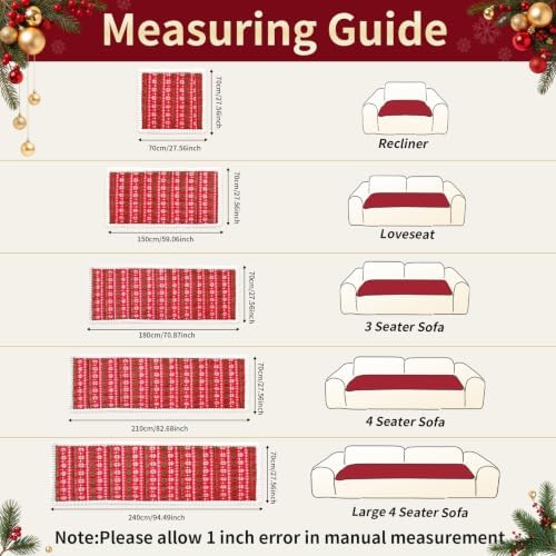 Christmas Couch Cover, Christmas Plush Sofa Cover for Dog Pet 1PC - Image 6