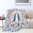 Virgin Mary Throw Blanket Christian Religious Scripture Catholic Spiritual Stuff Gifts for Adults Women Soft Cozy Warm Plush Fluffy Fuzzy Fleece Blanket Decor 40''X50'' - Image 6