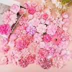 Hoteam 50 Pcs Dog Collar Flowers Bows Accessories, Pink - Image 6