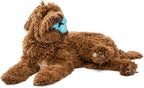 WEST PAW Zogoflex Tux Treat Dispensing Dog Chew Toy – Interactive Chewing Toy for Dogs – Dog Games for Aggressive Chewers, Fetch, Catch – Holds Kibble, Treats, Small 4", Aqua Blue